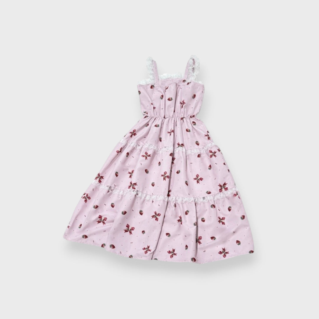 MajorettyxMayuron san STRAWBERRY RIBBON JUMPER DRESS