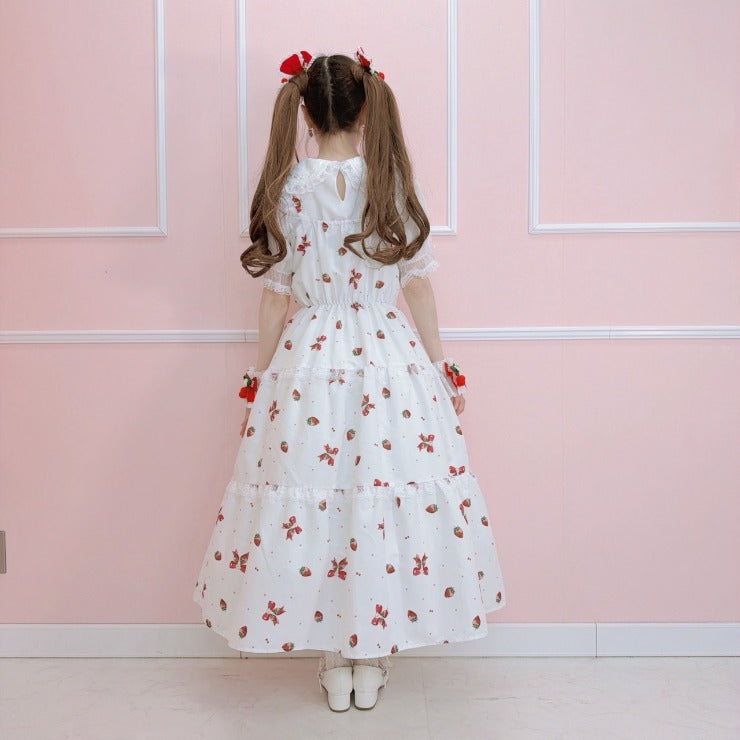 MajorettyxMayuron san STRAWBERRY RIBBON JUMPER DRESS