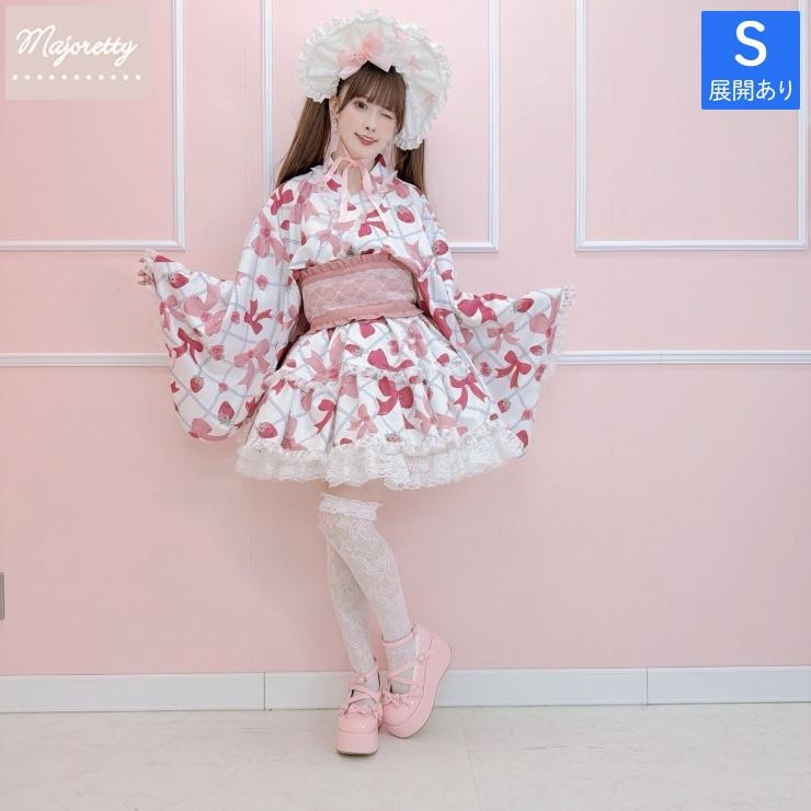 MajorettyxMayuron san STRAWBERRY RIBBON YUKATA LACE SET