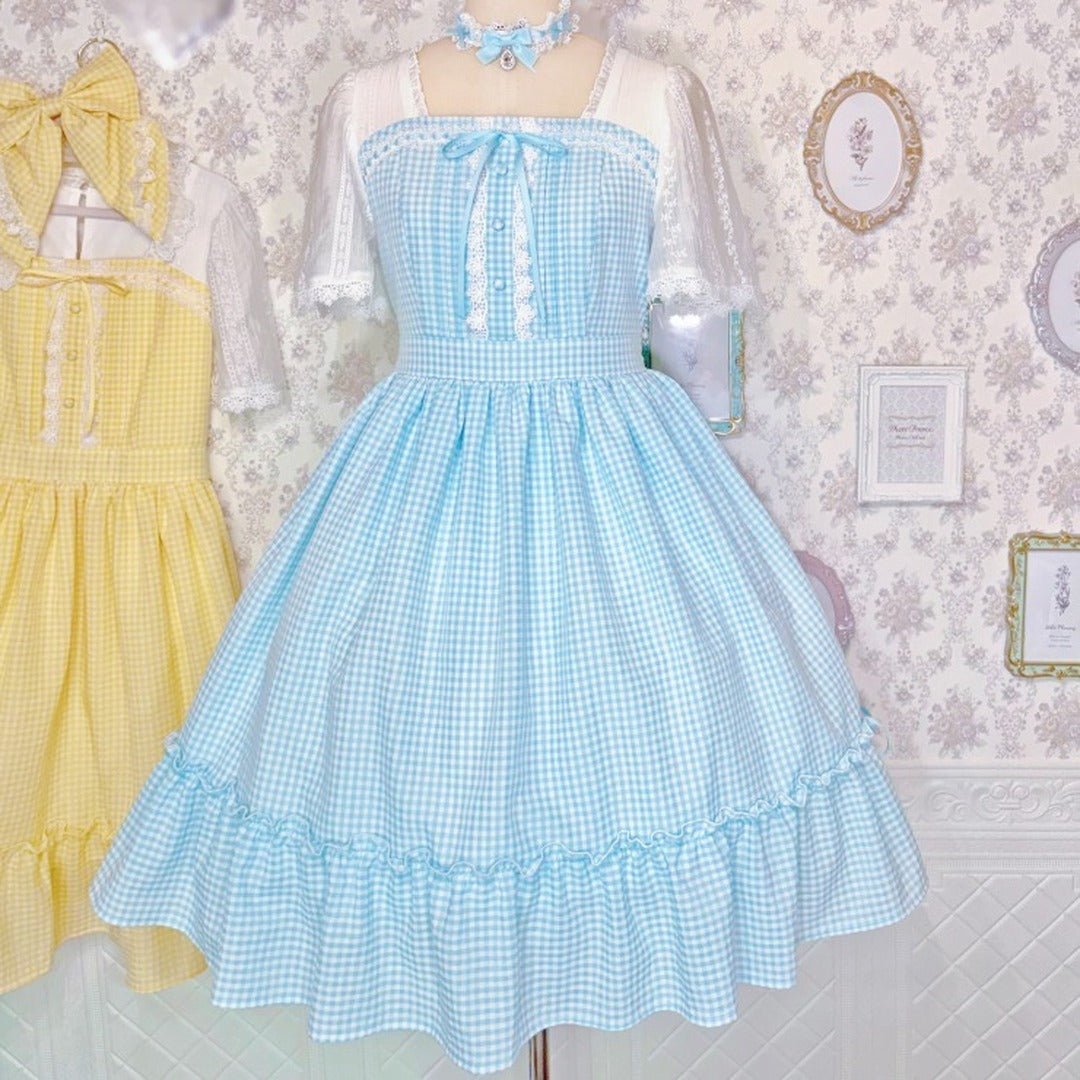 MARIA OTONASHI COLLAB GINGHAM CHECK DRESS MAJORETTY