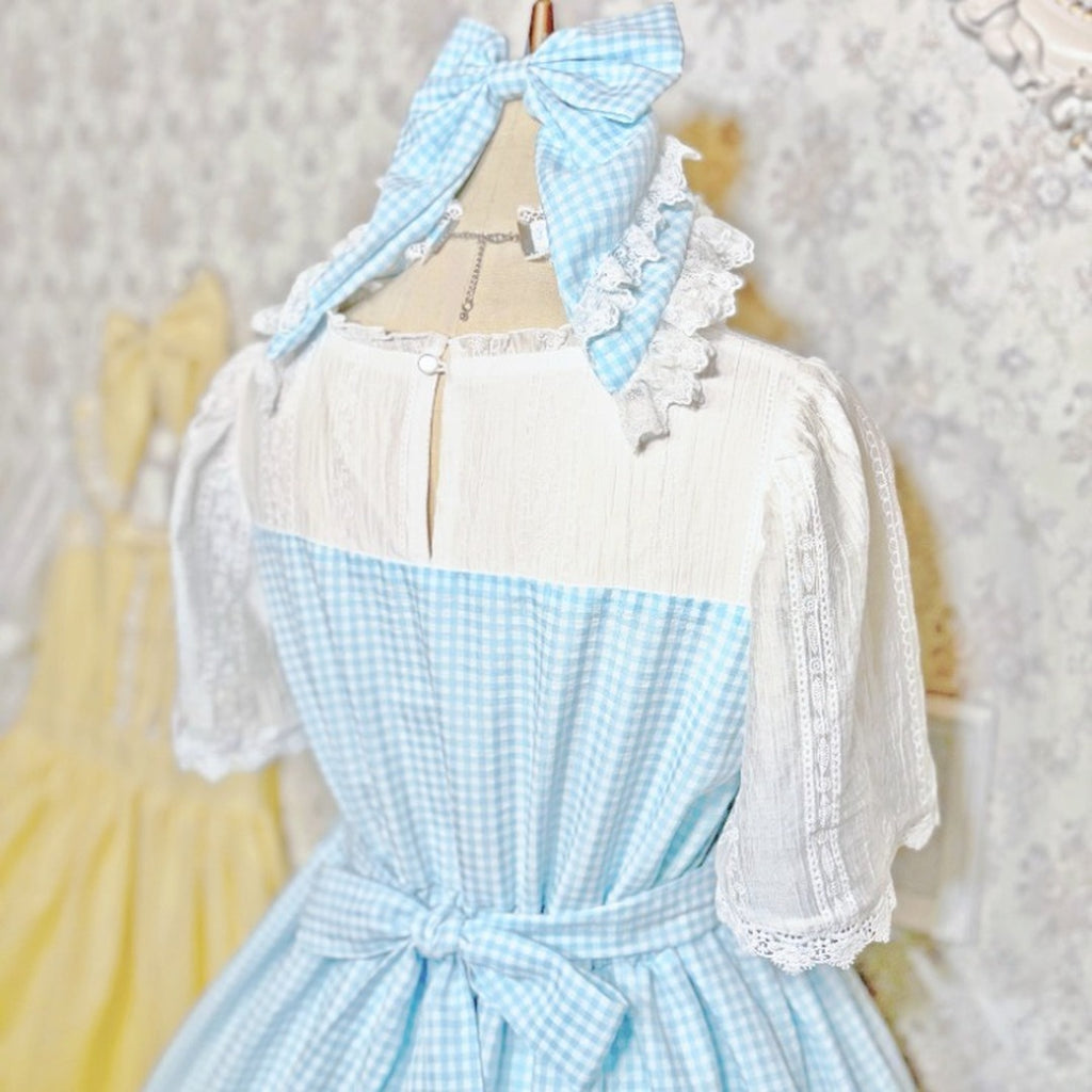 MARIA OTONASHI COLLAB GINGHAM CHECK DRESS MAJORETTY