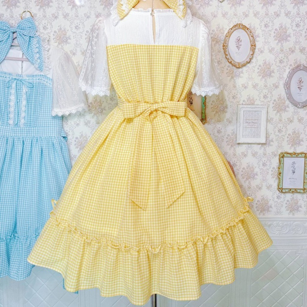 MARIA OTONASHI COLLAB GINGHAM CHECK DRESS MAJORETTY