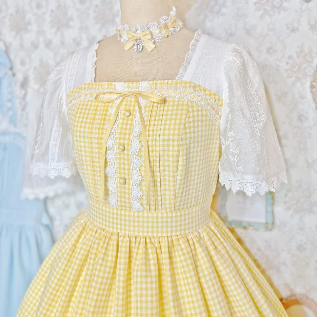 MARIA OTONASHI COLLAB GINGHAM CHECK DRESS MAJORETTY