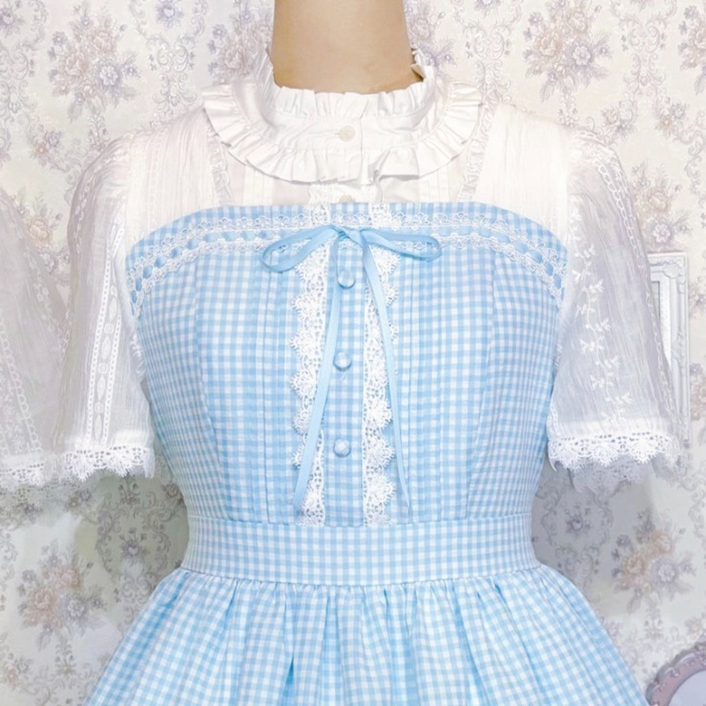 MARIA OTONASHI COLLAB GINGHAM CHECK DRESS MAJORETTY