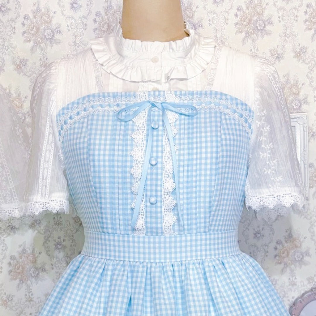 MARIA OTONASHI COLLAB GINGHAM CHECK DRESS MAJORETTY