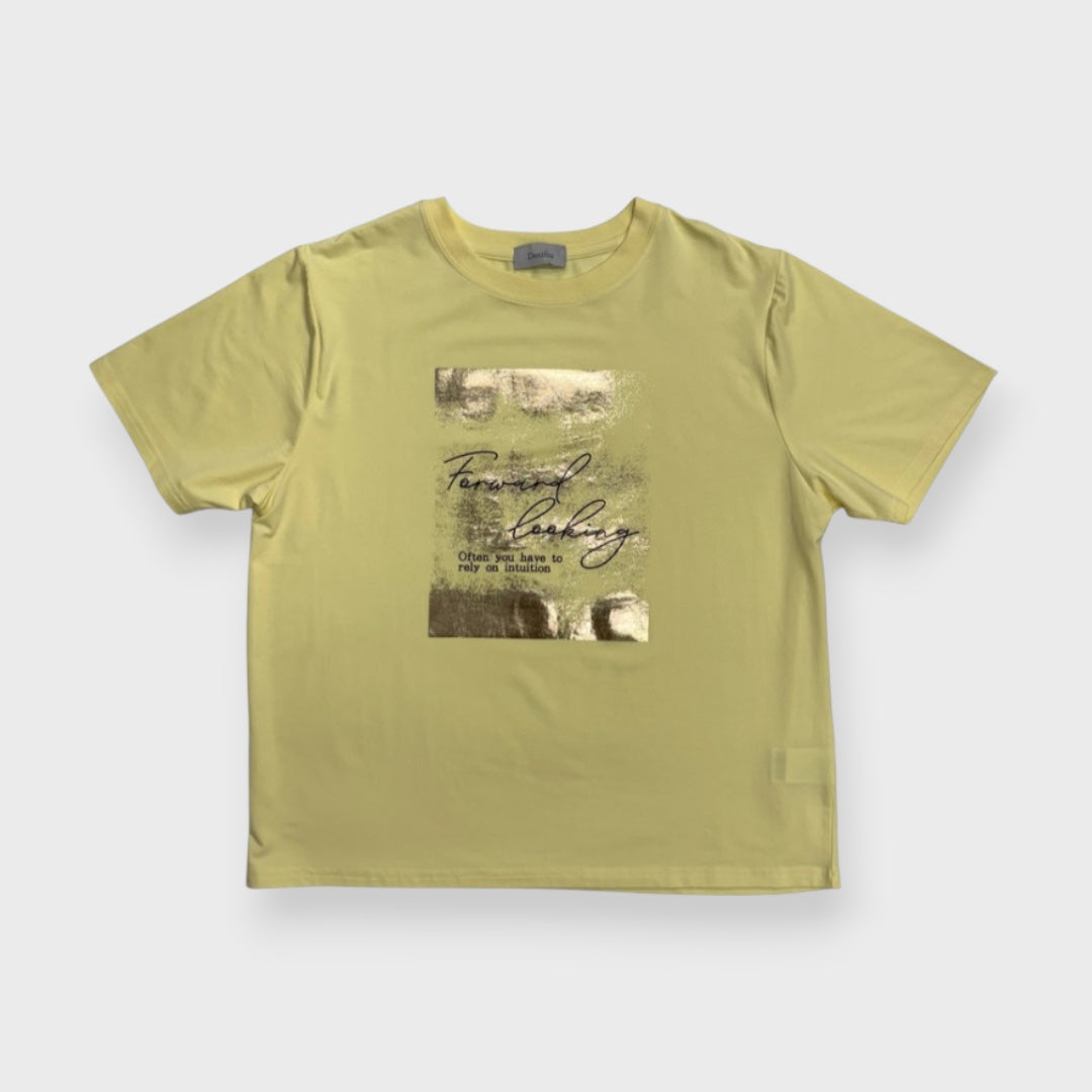 FOIL PRINT SMOOTH T-SHIRT
