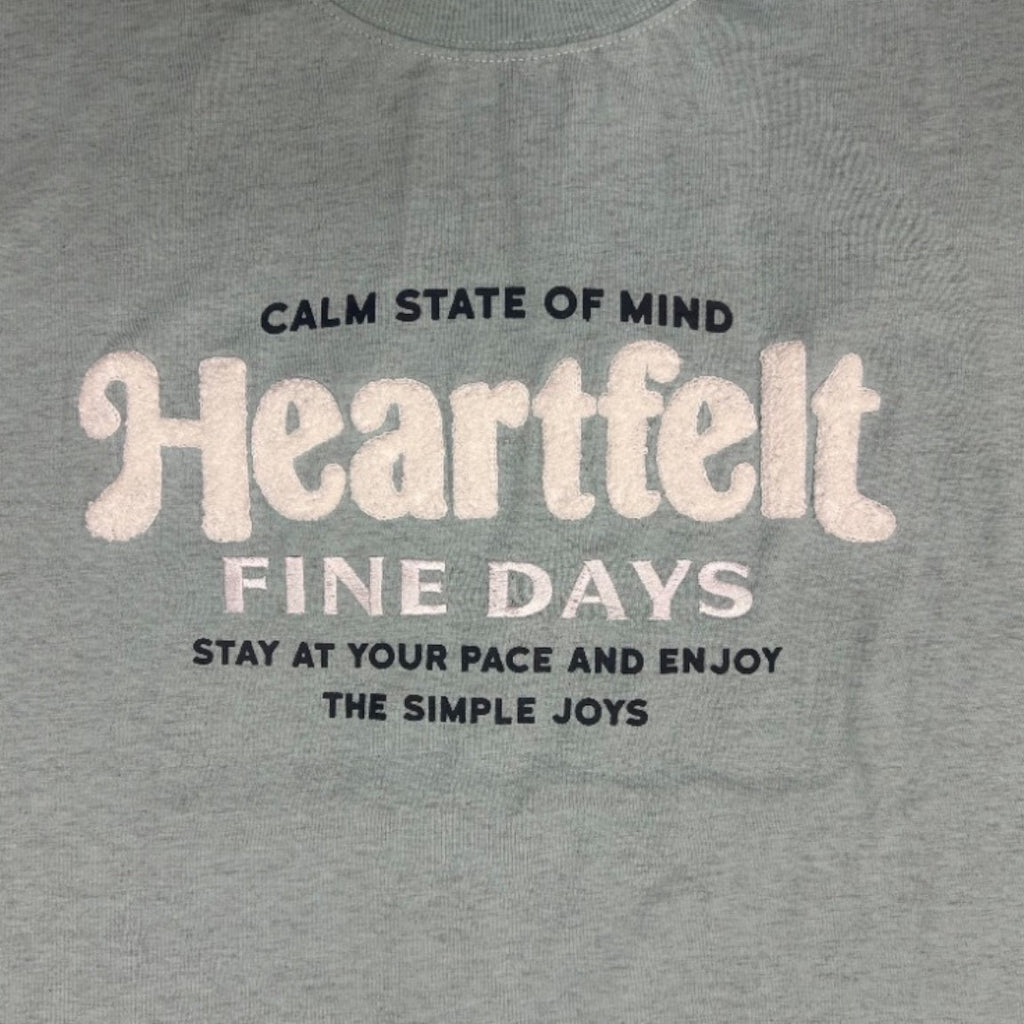 “HEARTFELT FINE DAYS” CHENILLE TEE
