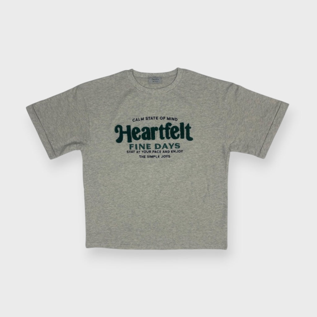 “HEARTFELT FINE DAYS” CHENILLE TEE