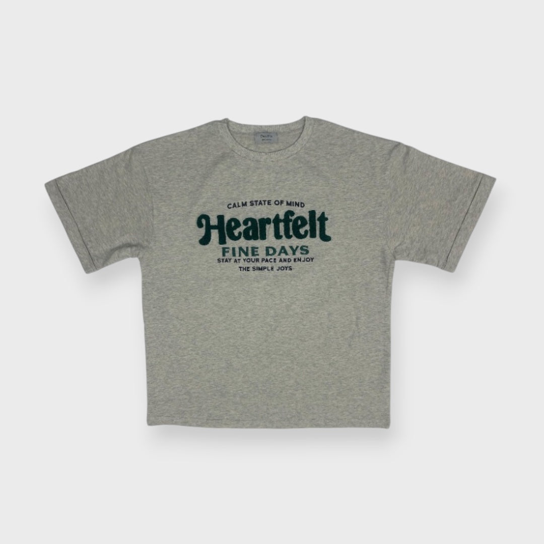 “HEARTFELT FINE DAYS” CHENILLE TEE