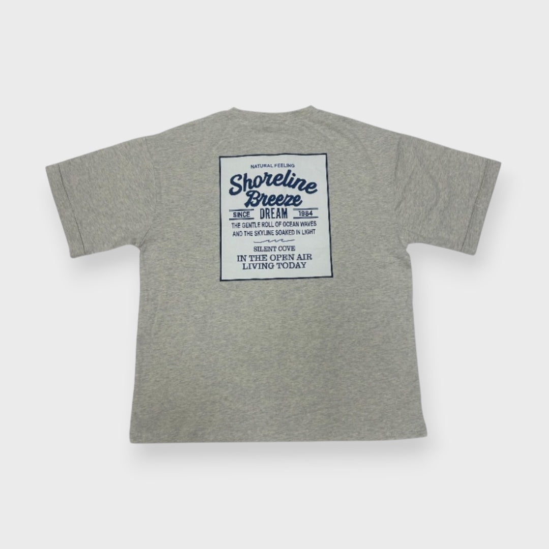 FAUX-LAYERED HENLEY NECK TEE