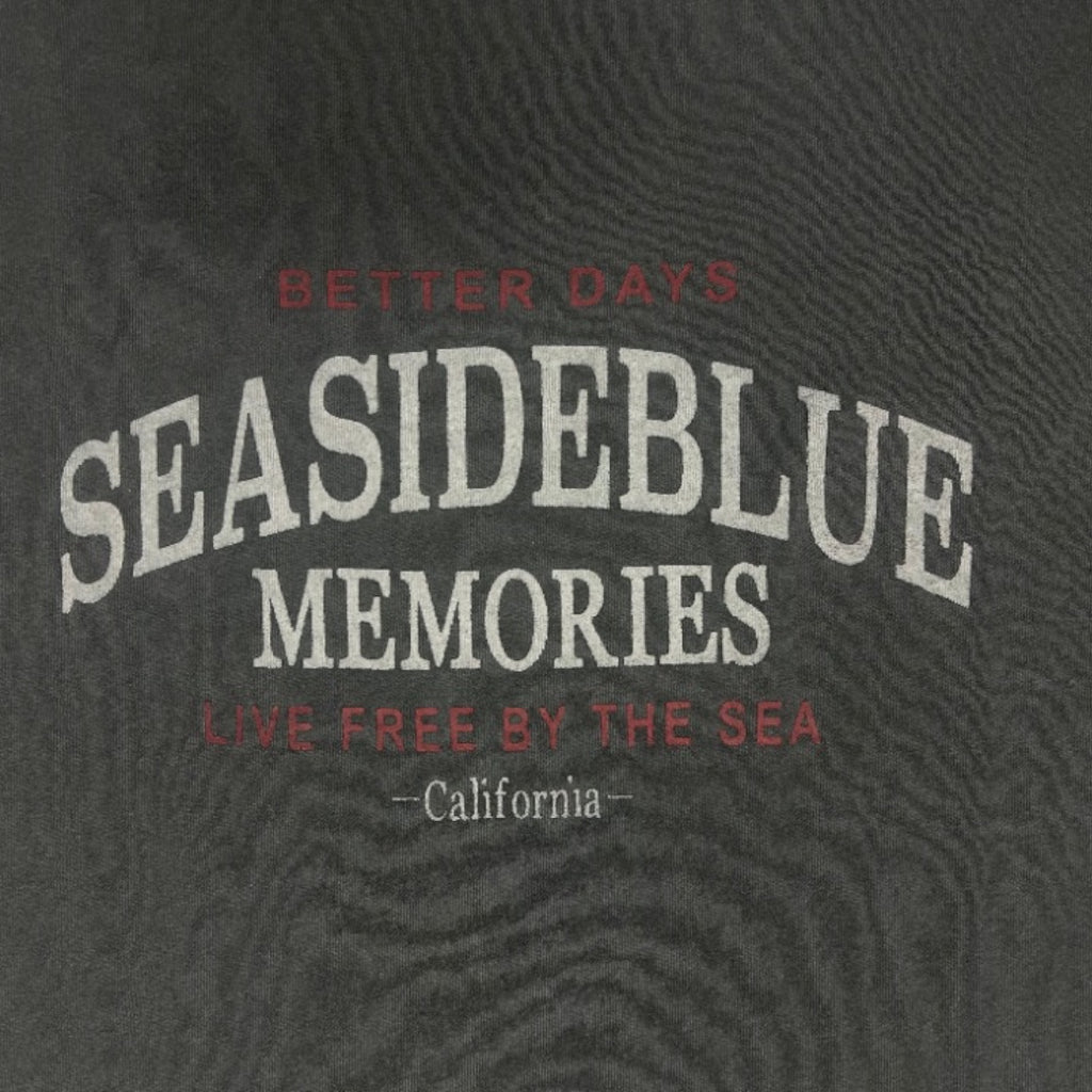 MESH-FRILL “SEASIDE BLUE” TEE