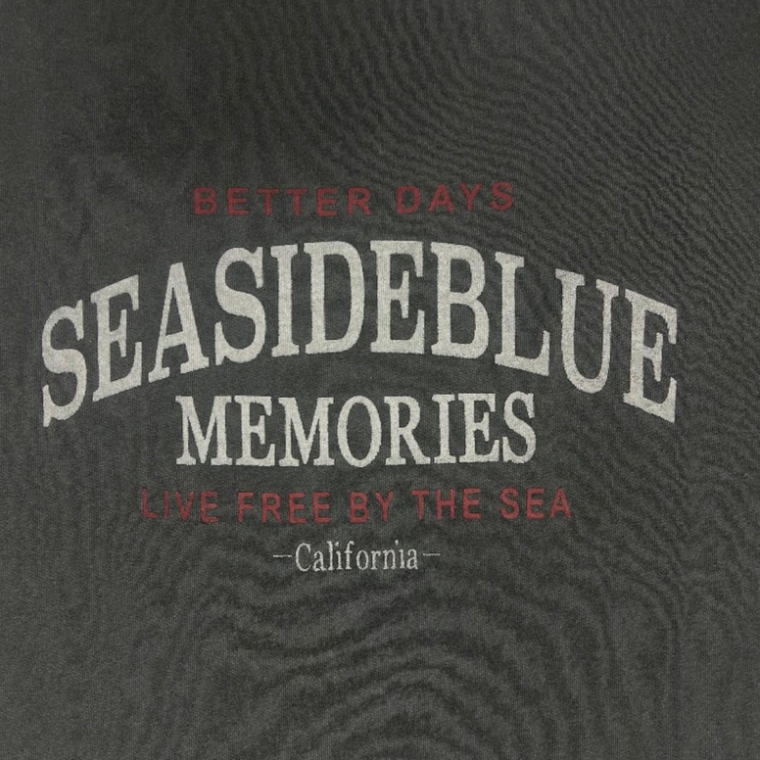 MESH-FRILL “SEASIDE BLUE” TEE