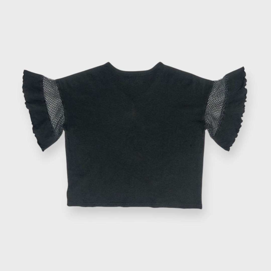 MESH-FRILL “SUNSET BREEZY” TEE