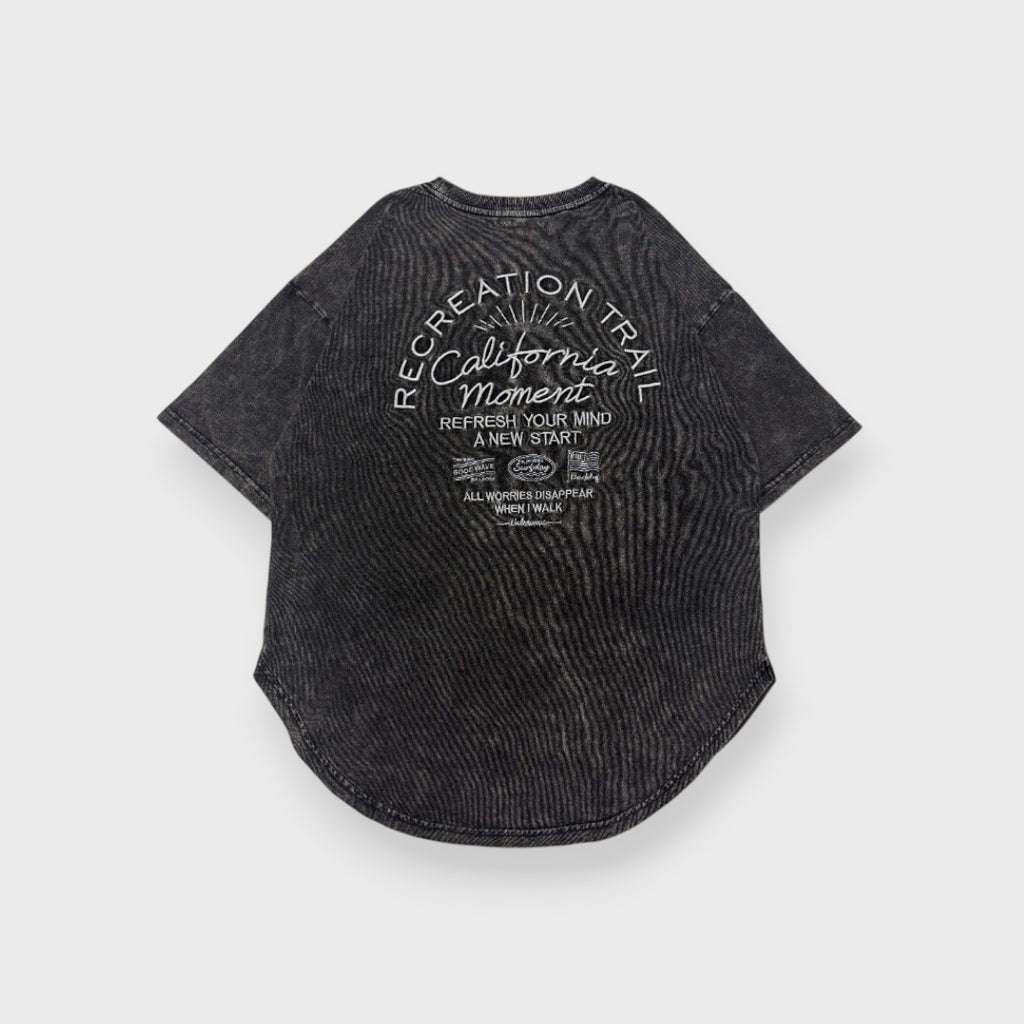 INDIGO-DYED VINTAGE MINI-LOGO TEE