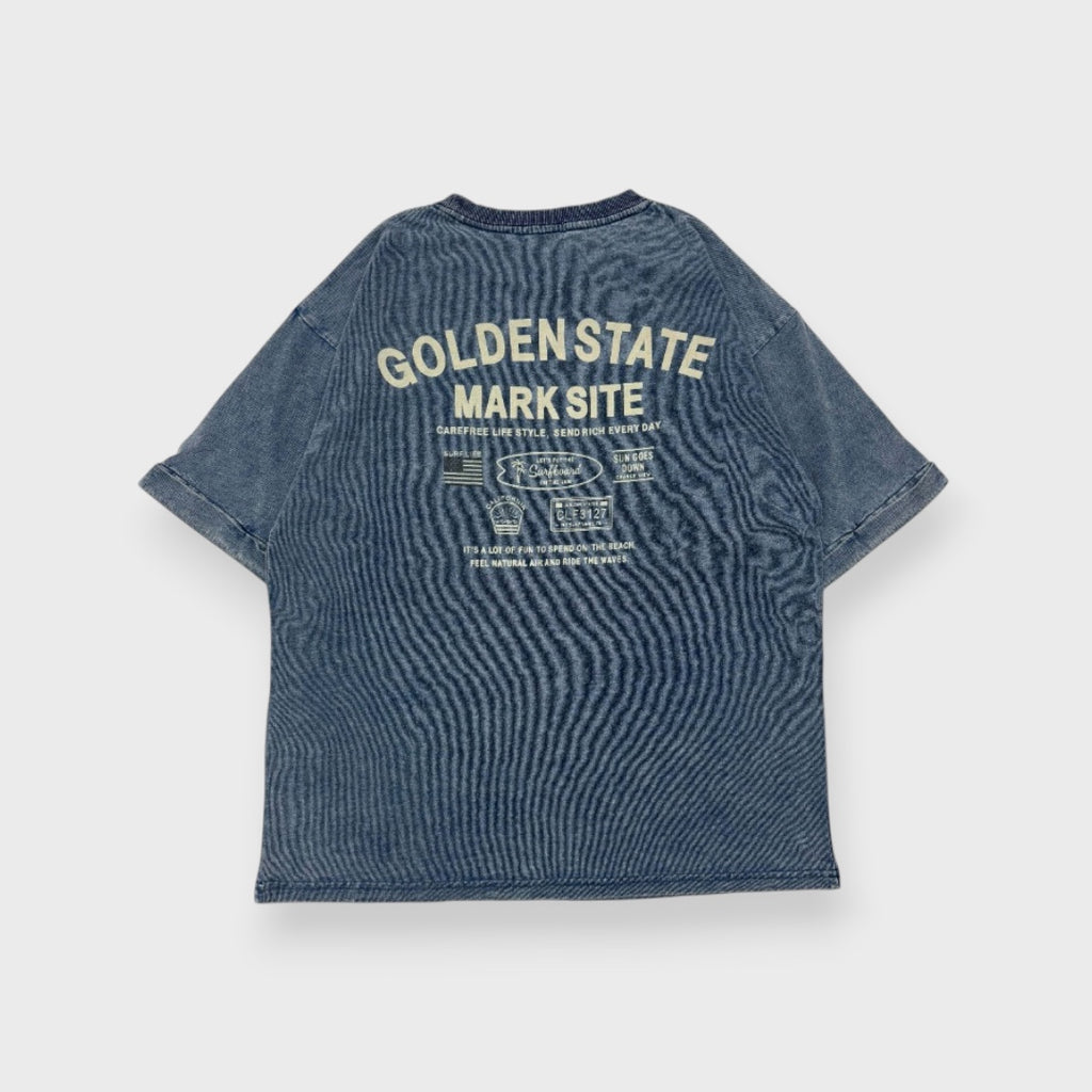 INDIGO “GOLDEN STATE” GRAPHIC TEE