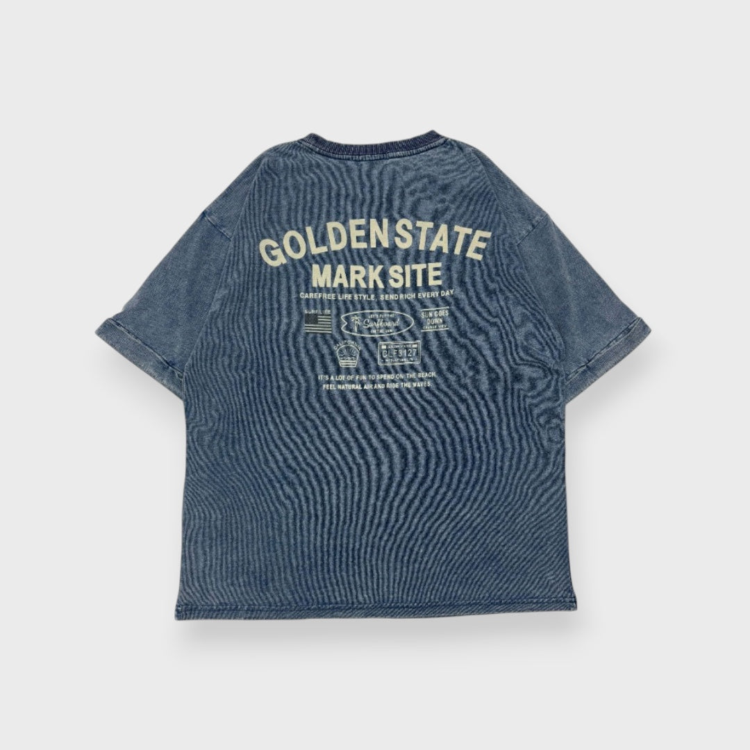 INDIGO “GOLDEN STATE” GRAPHIC TEE