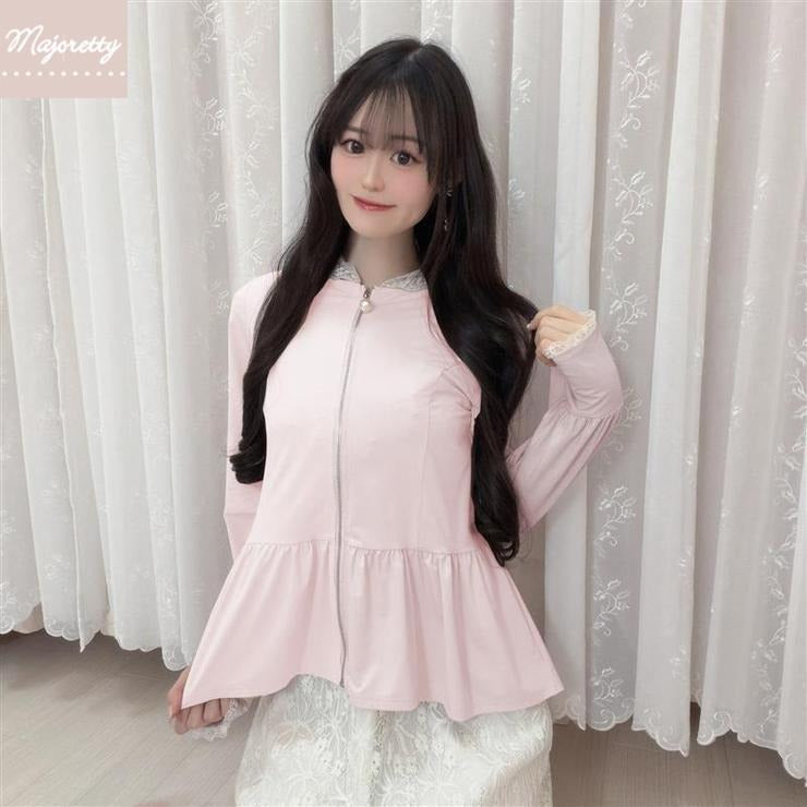 HA-CHAN COLLAB COOLING LACE HOODIE OUTERWEAR  MAJORETTY