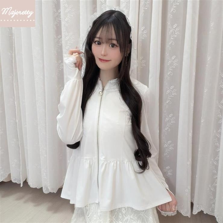 HA-CHAN COLLAB COOLING LACE HOODIE OUTERWEAR  MAJORETTY