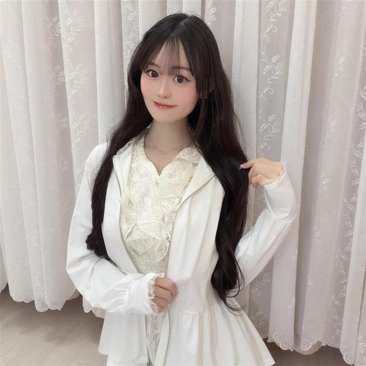 HA-CHAN COLLAB COOLING LACE HOODIE OUTERWEAR  MAJORETTY