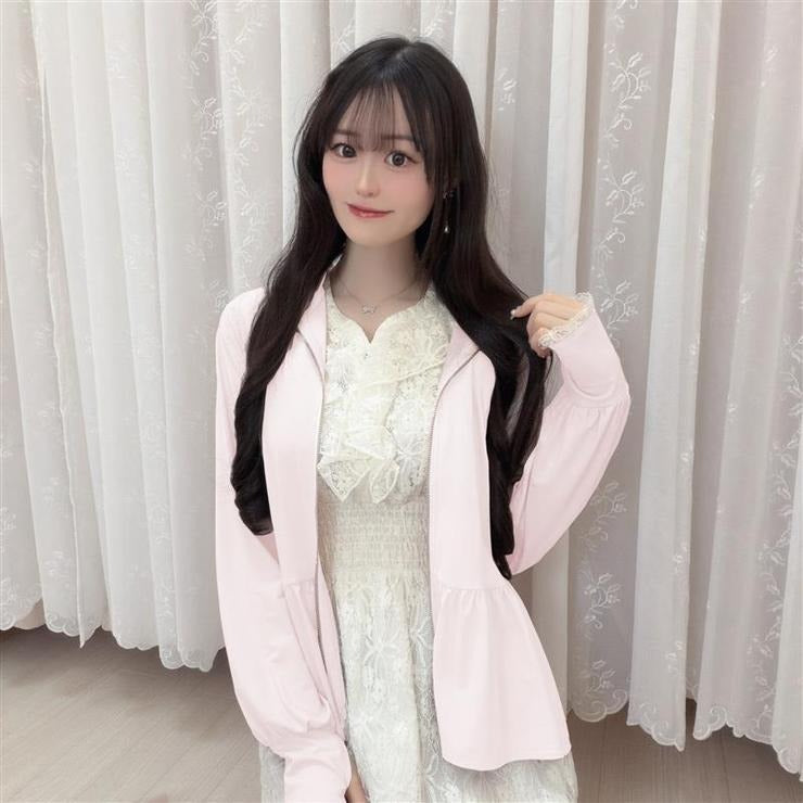 HA-CHAN COLLAB COOLING LACE HOODIE OUTERWEAR  MAJORETTY