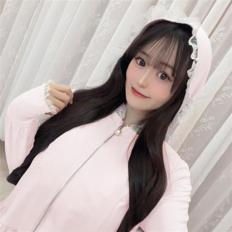 HA-CHAN COLLAB COOLING LACE HOODIE OUTERWEAR  MAJORETTY