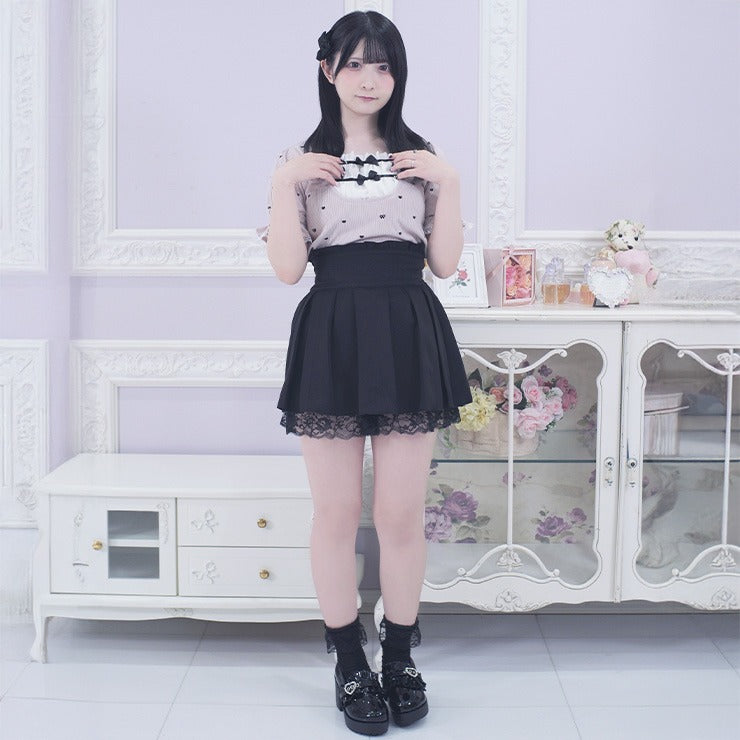 MajorettyxPifuwa chan BLACK CHECK GIRLY MINI SKIRT (3L)