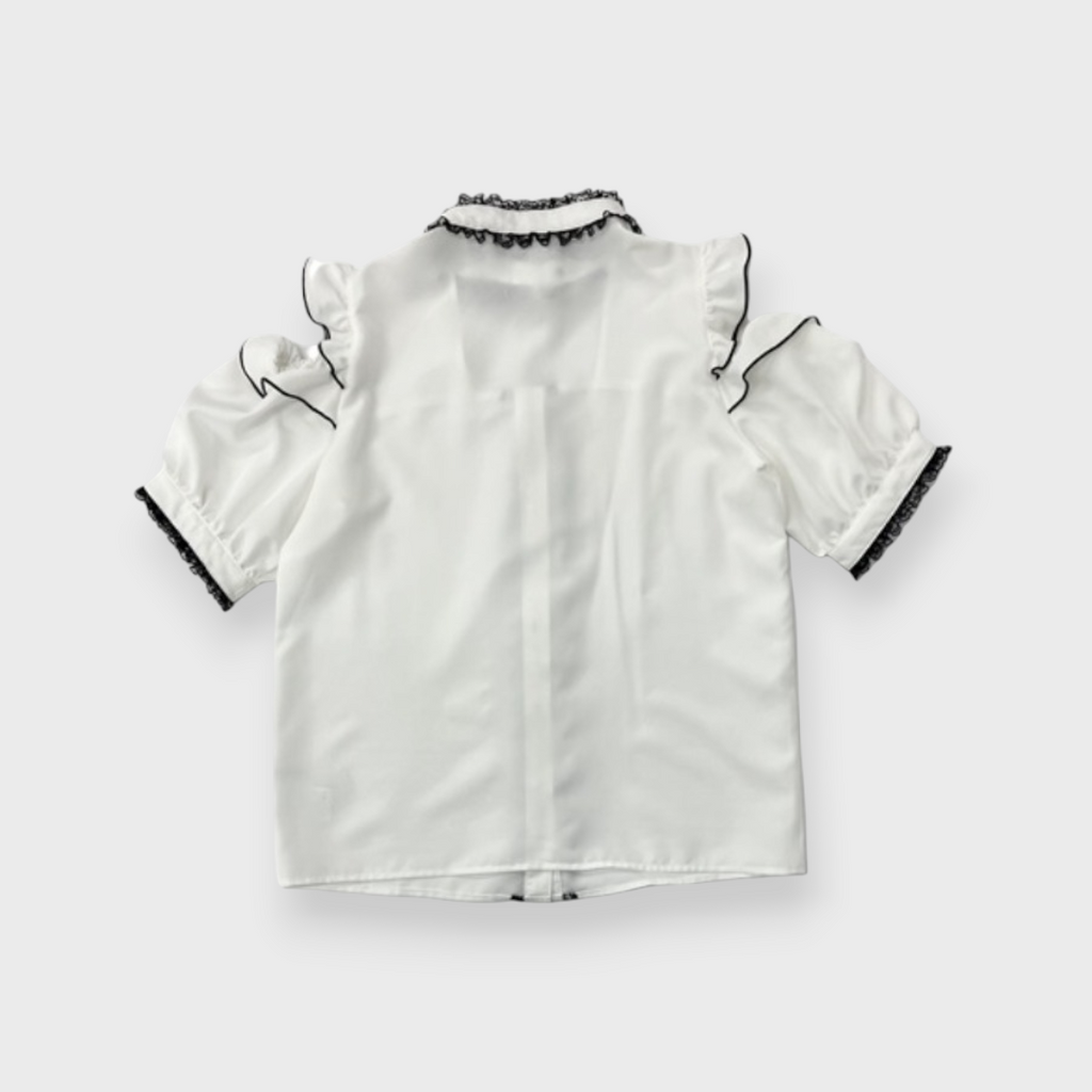 WOMEN’S CHOKER NECK BLOUSE