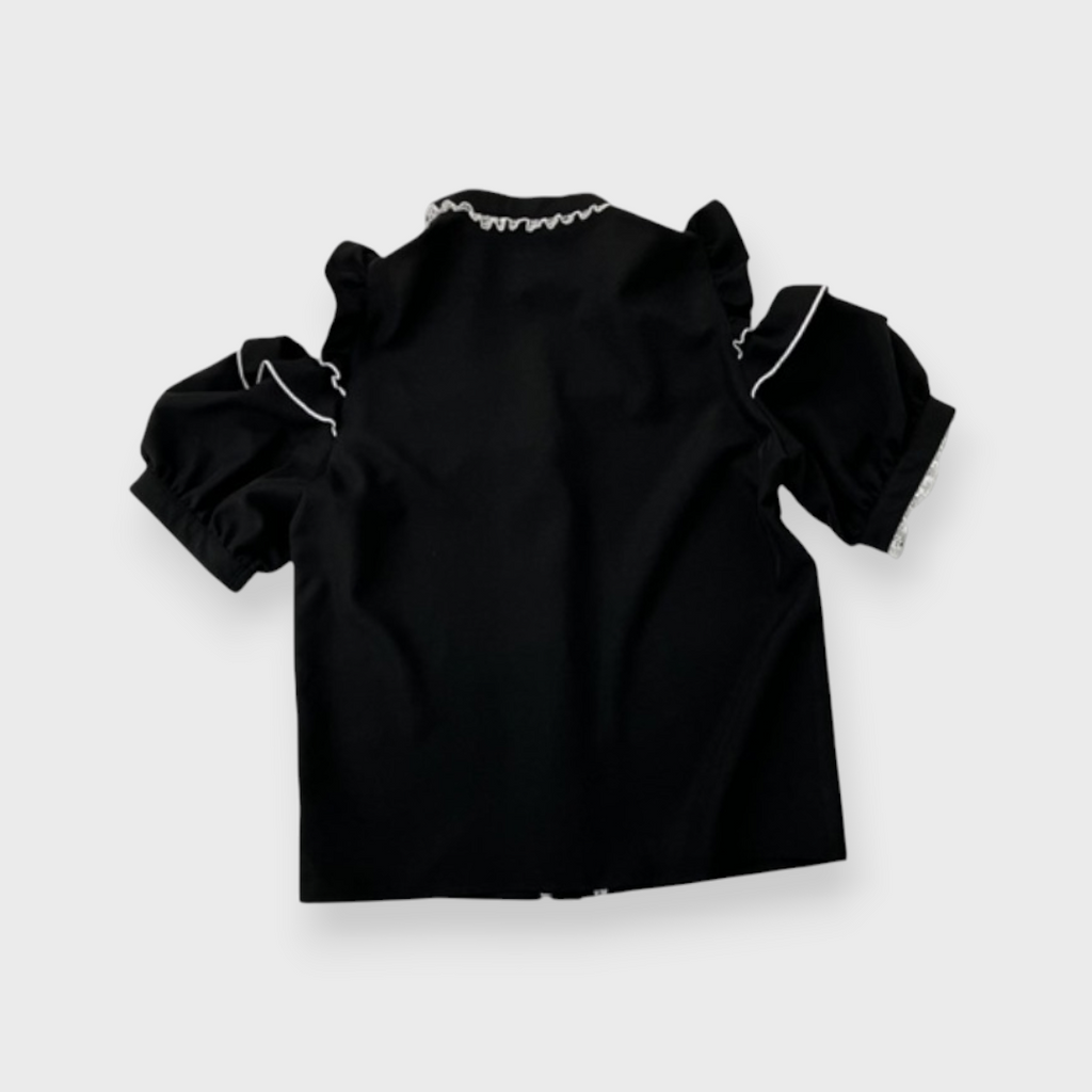 WOMEN’S CHOKER NECK BLOUSE
