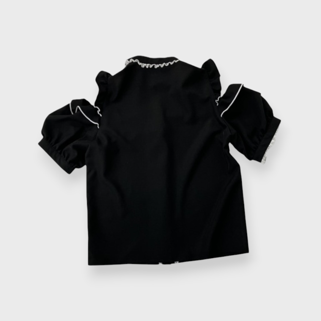 WOMEN’S CHOKER NECK BLOUSE