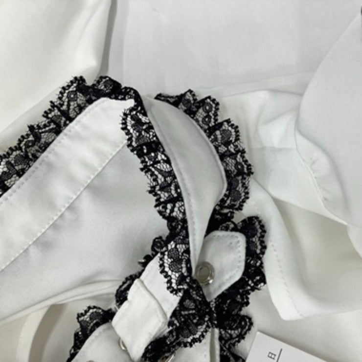 WOMEN’S CHOKER NECK BLOUSE