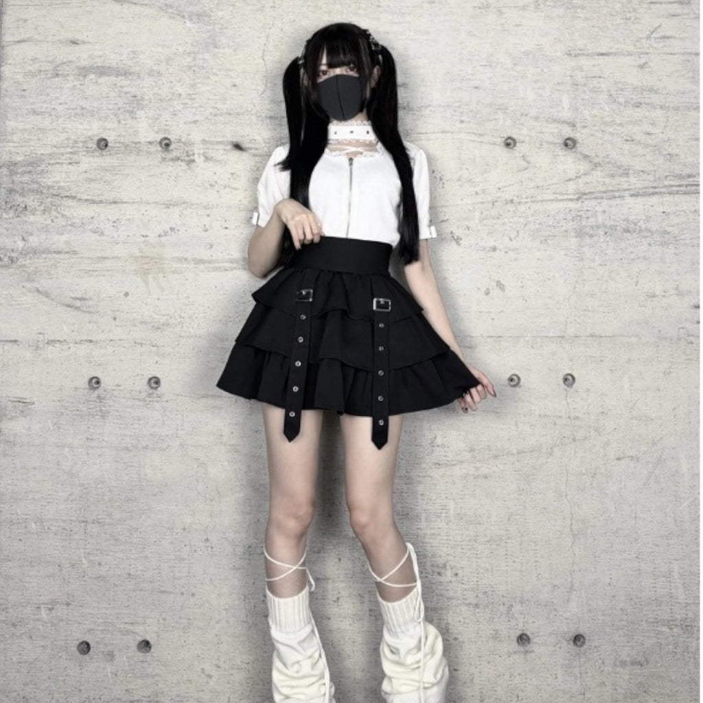 WOMEN’S HARNESS TIERED SKIRT