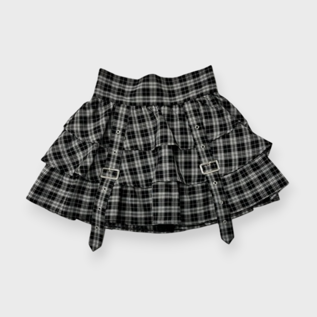 WOMEN’S HARNESS TIERED SKIRT