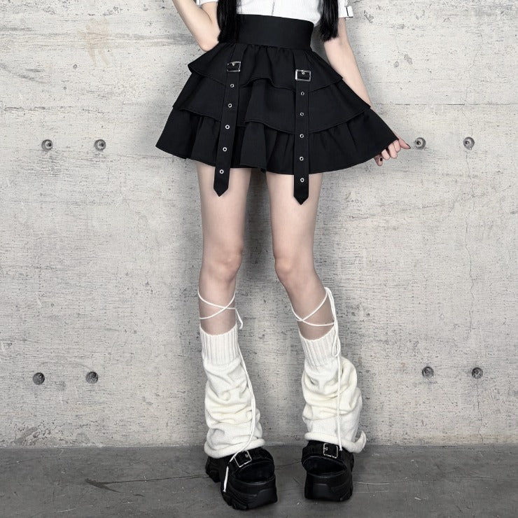 WOMEN’S HARNESS TIERED SKIRT