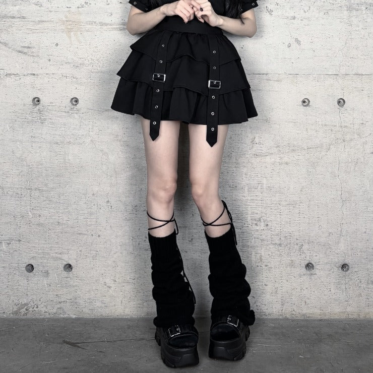 WOMEN’S HARNESS TIERED SKIRT