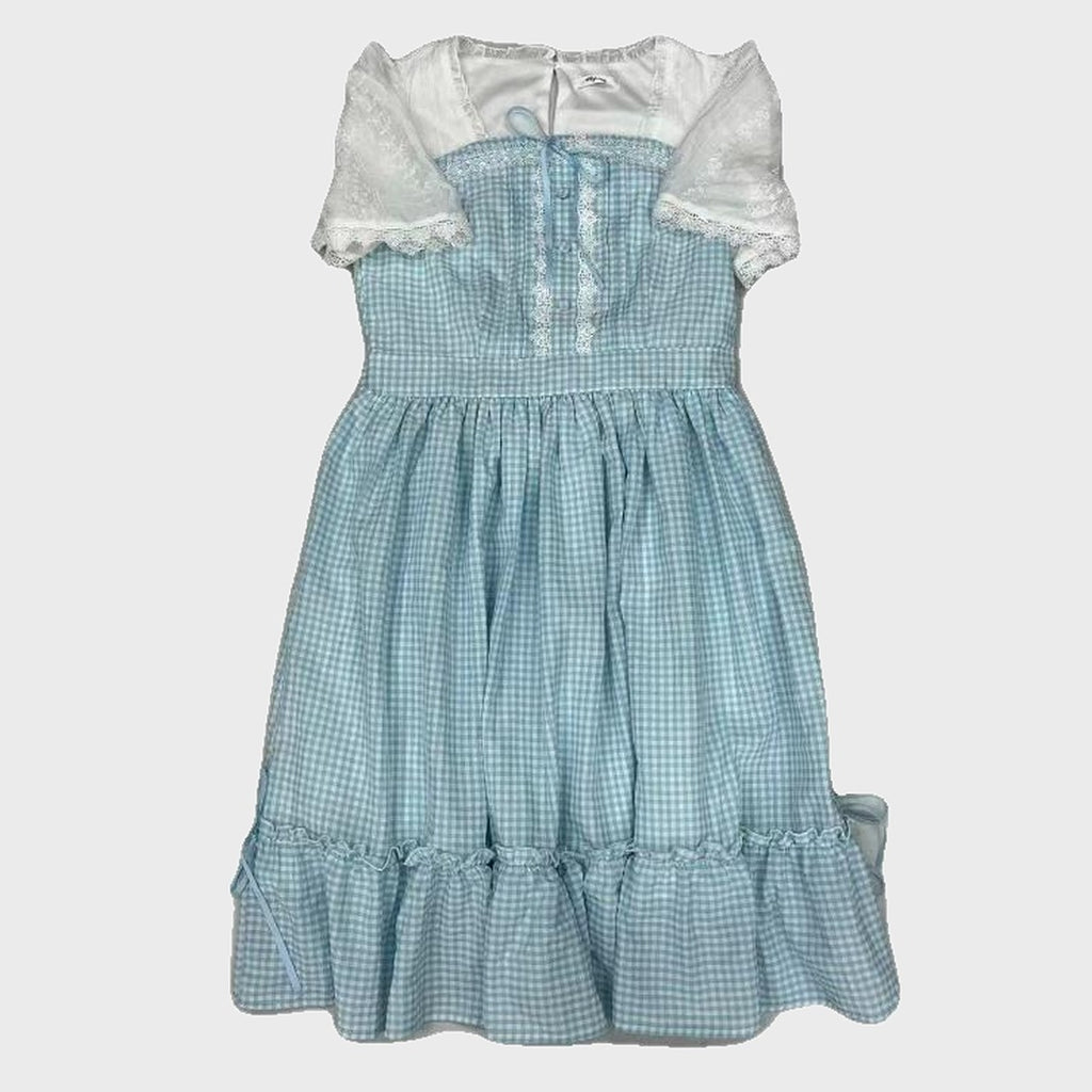 MARIA OTONASHI COLLAB GINGHAM CHECK DRESS MAJORETTY