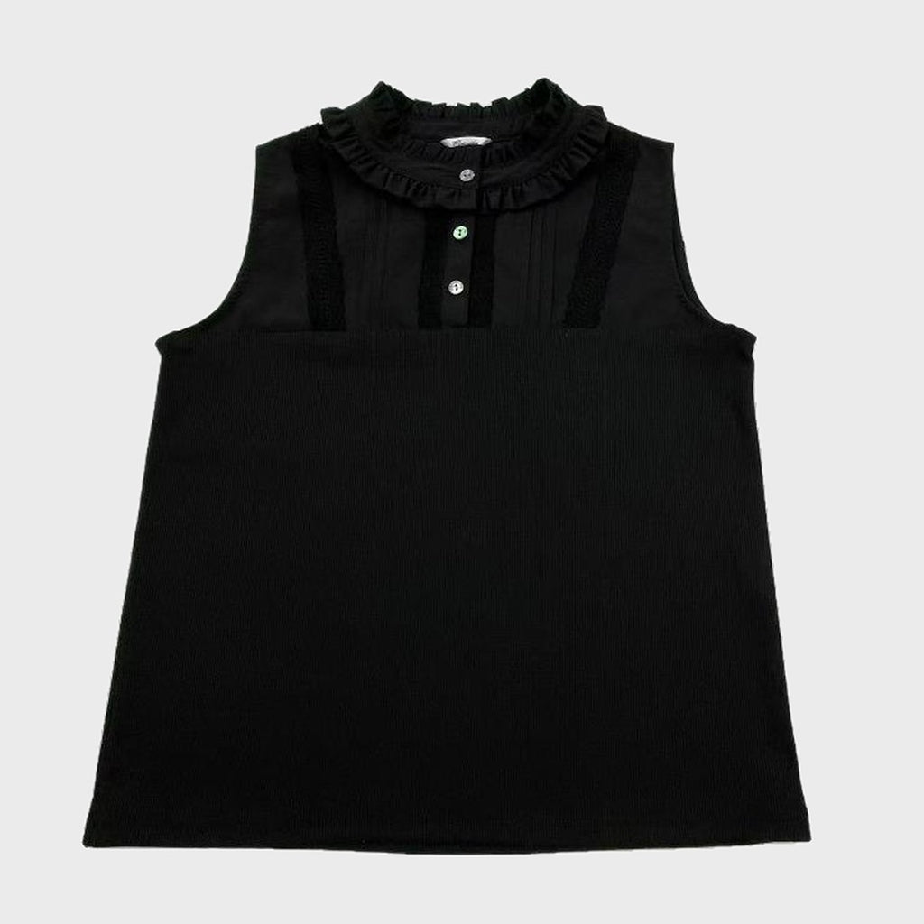 MARIA OTONASHI COLLAB FRILL STAND-COLLAR INNER TOP MAJORETTY