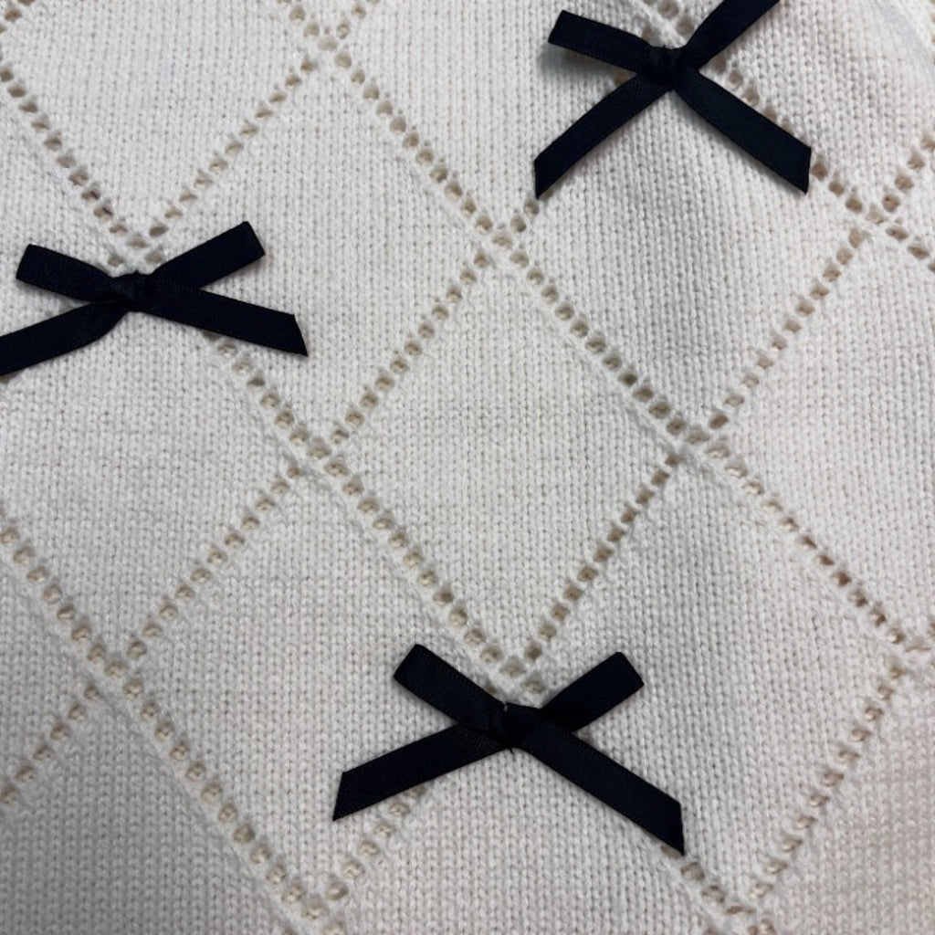 ALL-OVER RIBBON LADIES CARDIGAN