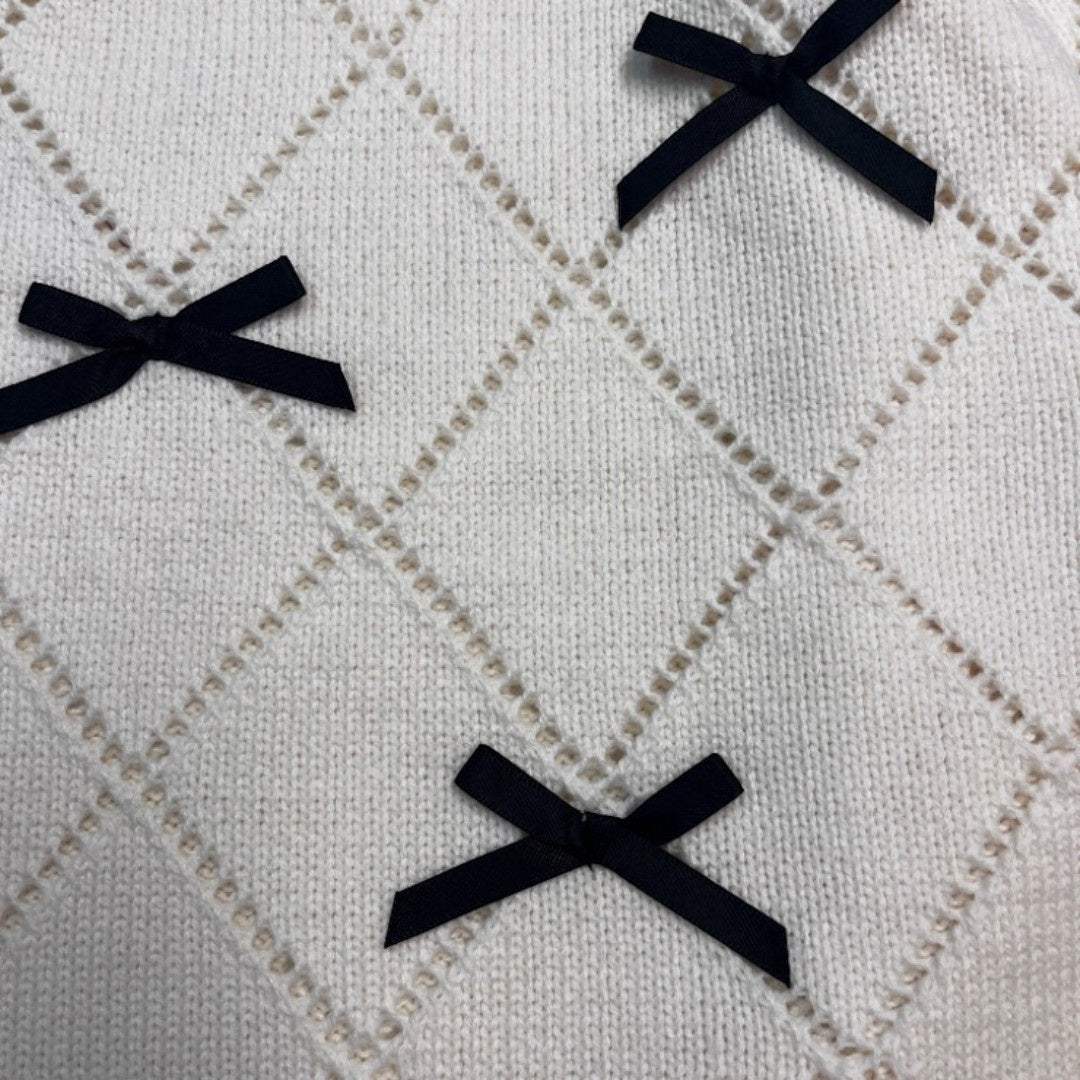 ALL-OVER RIBBON LADIES CARDIGAN