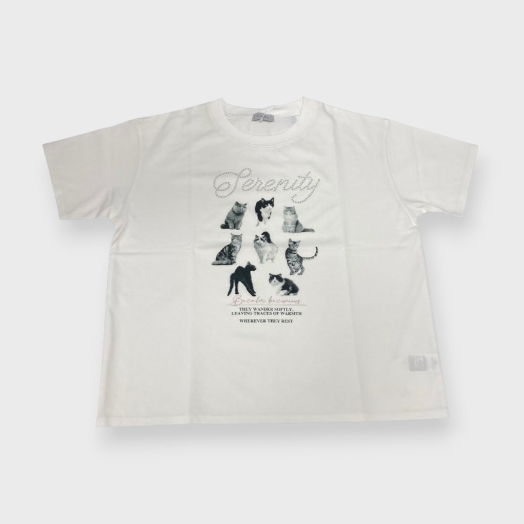 SERENITY CAT GRAPHIC T-SHIRT