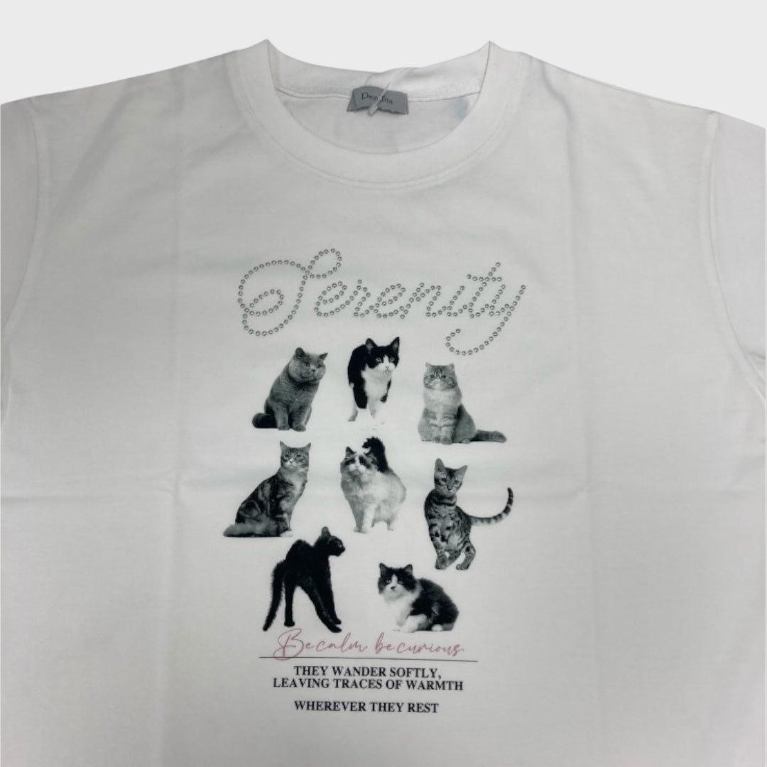 SERENITY CAT GRAPHIC T-SHIRT