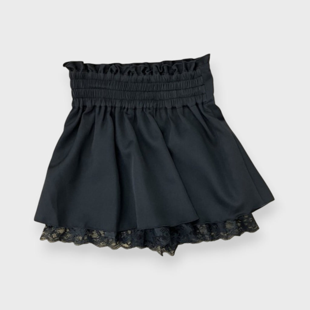 MajorettyxPifuwa chan BLACK CHECK GIRLY MINI SKIRT (3L)