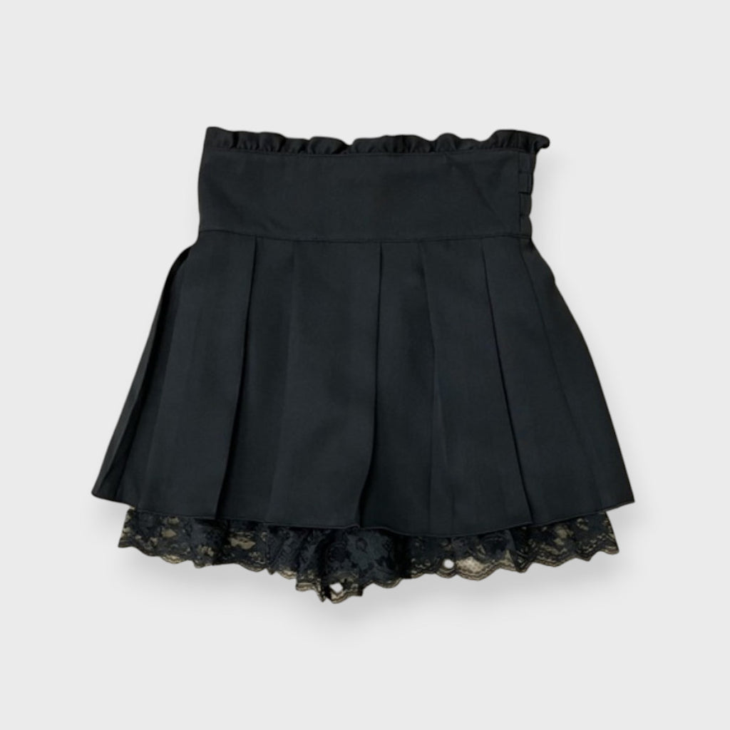 MajorettyxPifuwa chan BLACK CHECK GIRLY MINI SKIRT (3L)