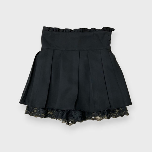 MajorettyxPifuwa chan BLACK CHECK GIRLY MINI SKIRT (3L)