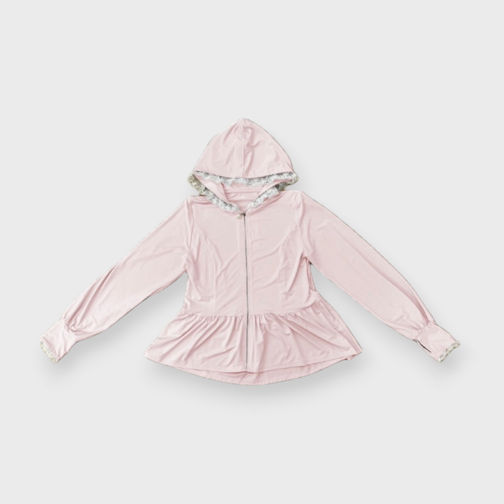 HA-CHAN COLLAB COOLING LACE HOODIE OUTERWEAR  MAJORETTY