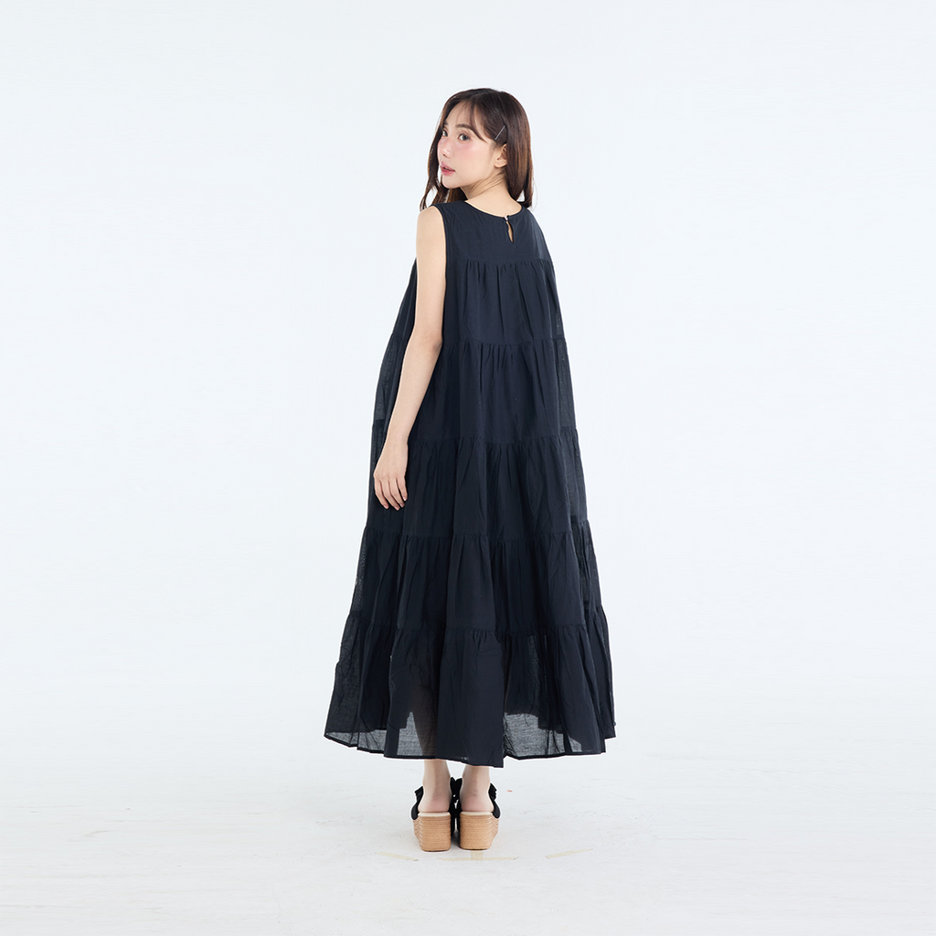 เดรสยาว Oversize "รุ่นพริ้วละไม" ทรงสวยแบบมินิมอล ใส่สบายเรียบหรูดูแพง