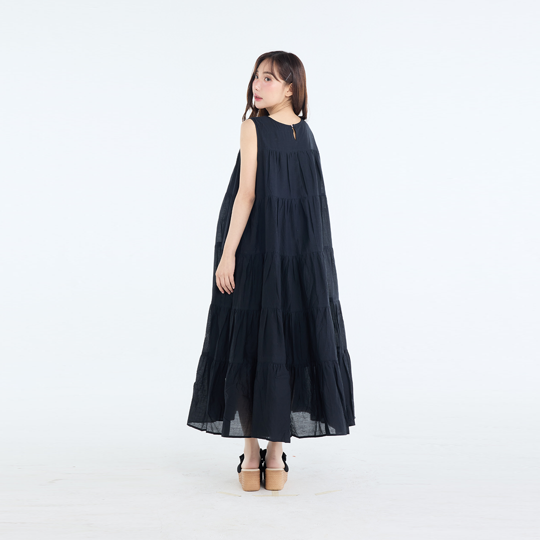 เดรสยาว Oversize "รุ่นพริ้วละไม" ทรงสวยแบบมินิมอล ใส่สบายเรียบหรูดูแพง
