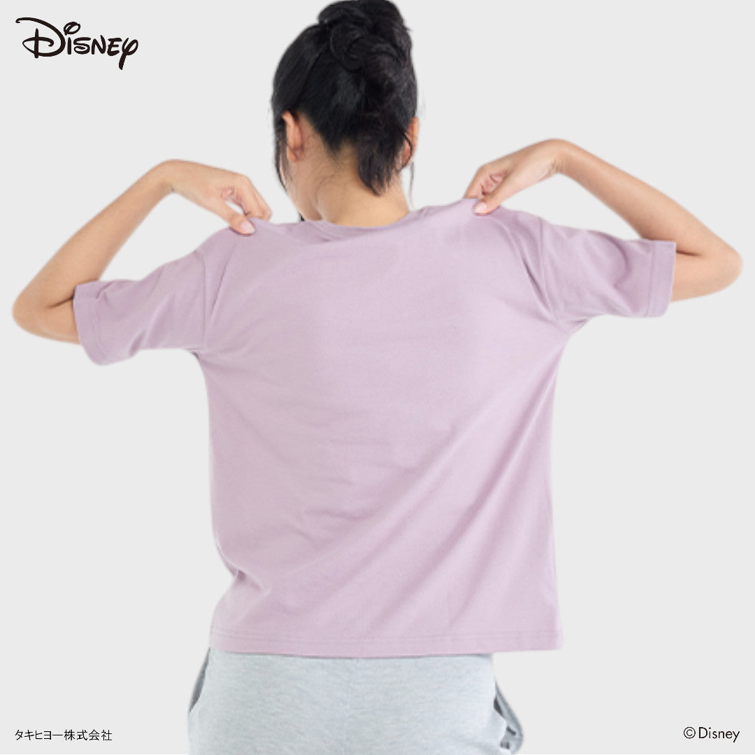 เสื้อยืดมิกกี้–มินนี่ สีม่วงละมุน “ใส่แล้วน่ารักแบบขั้นสุด” (Size S-LL)