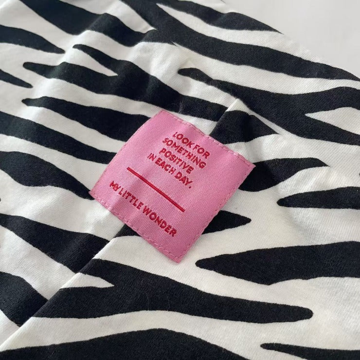 Kids Zebra Pattern Shorts