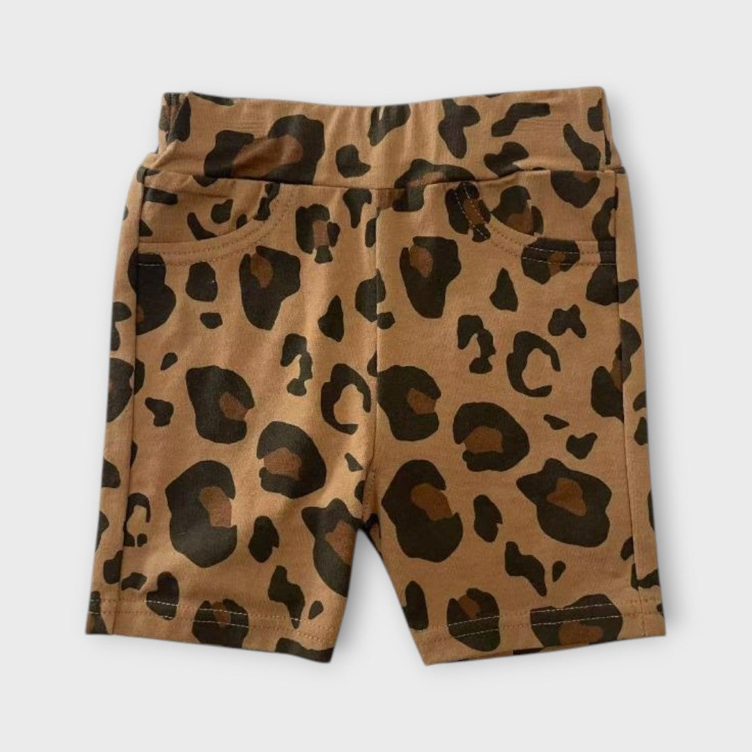 Kids Leopard Pattern Shorts