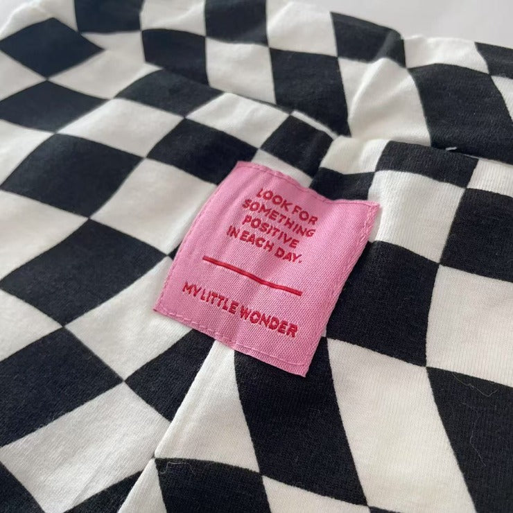 Kids Checker Pattern Shorts